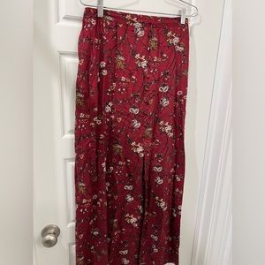 Floral Maroon maxi dress